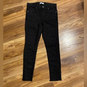 Loft Modern Skinny Jeans with frayed hem